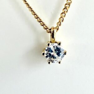 Anhänger 585/- Gold mit Brilliant 0,22 ct