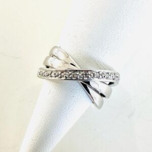 Ring 585/- Weißgold mit Brililanten 0,06 ct W/si