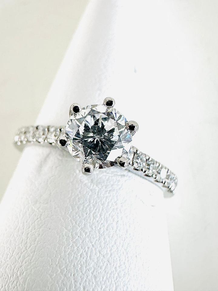 Ring 750/- Weißgold mit Brillianten 1,32 ct mit Expertise – Bild 10