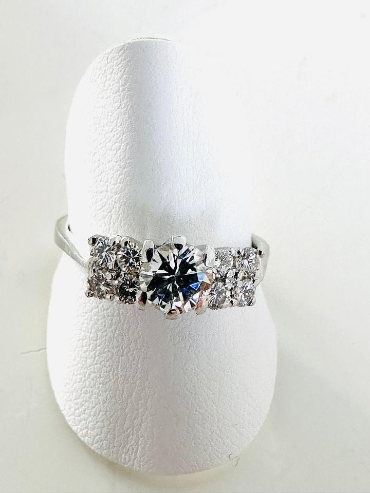 Ring 750/- Weißgold mit Brillanten 1,10 ct Tw/ Lupenrein – Bild 7