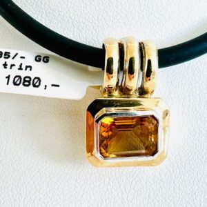Anhänger 585/- Gold mit Citrin