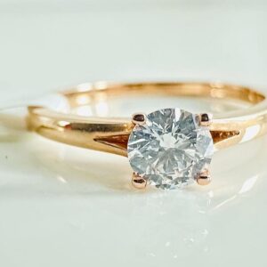 Ring 585/- Rotgold mit Brilliant 0,30 ct