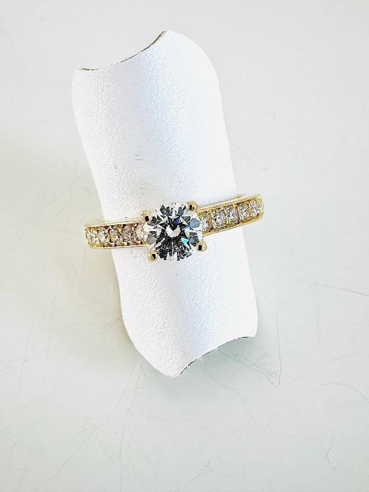 Ring 750/- Gold mit Brillianten 1,08 ct mit Expertise – Bild 8