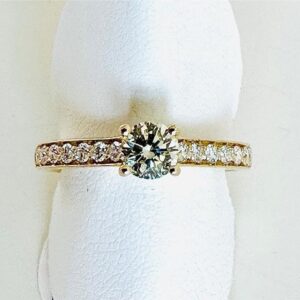 Ring 585/- Gold mit Brillanten 0,78 ct Tw/si