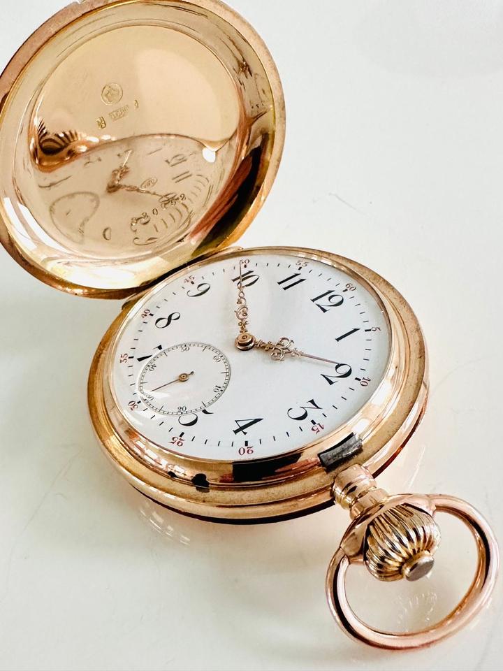 IWC Taschenuhr 585/- Roségold – Bild 14