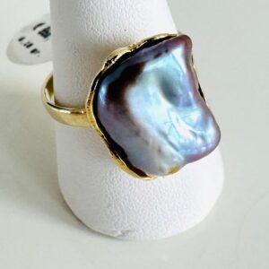 Ring 585/- Gold mit Perle Unikat