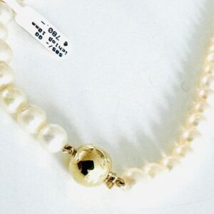 Perlenkette mit 585/- Goldschloss Zuchtperlenkette