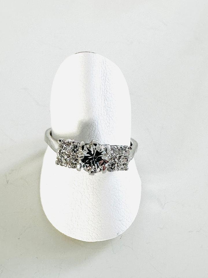 Ring 750/- Weißgold mit Brillanten 1,10 ct Tw/ Lupenrein – Bild 5