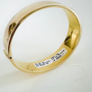 Armreif 585/- Gelbgold 17 mm breit mit Scharnier