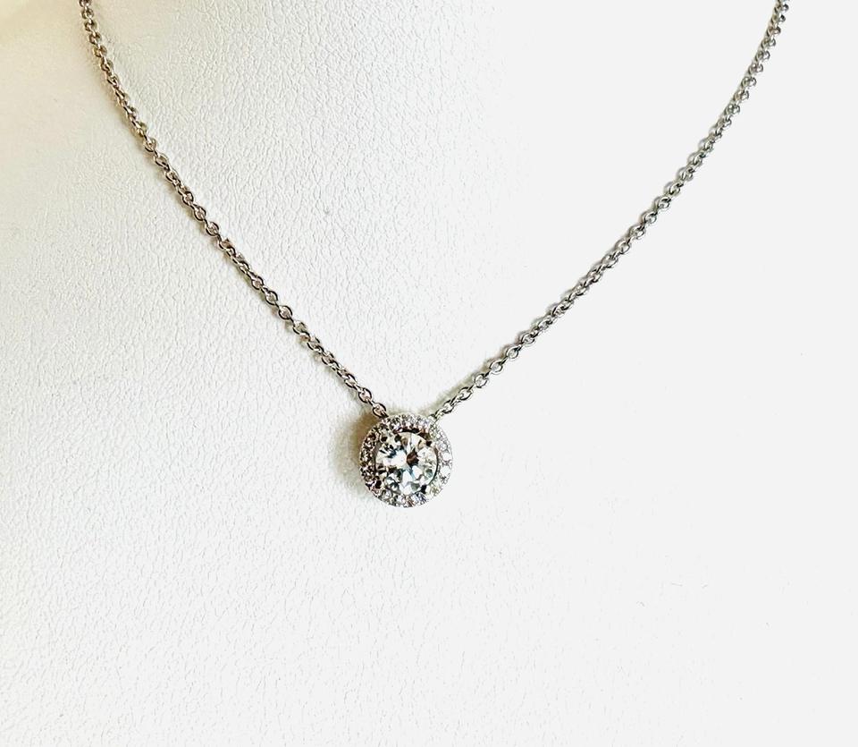 Brilliantanhänger 585/- Weißgold mit Kette 0,44ct Tw/vsi – Bild 11