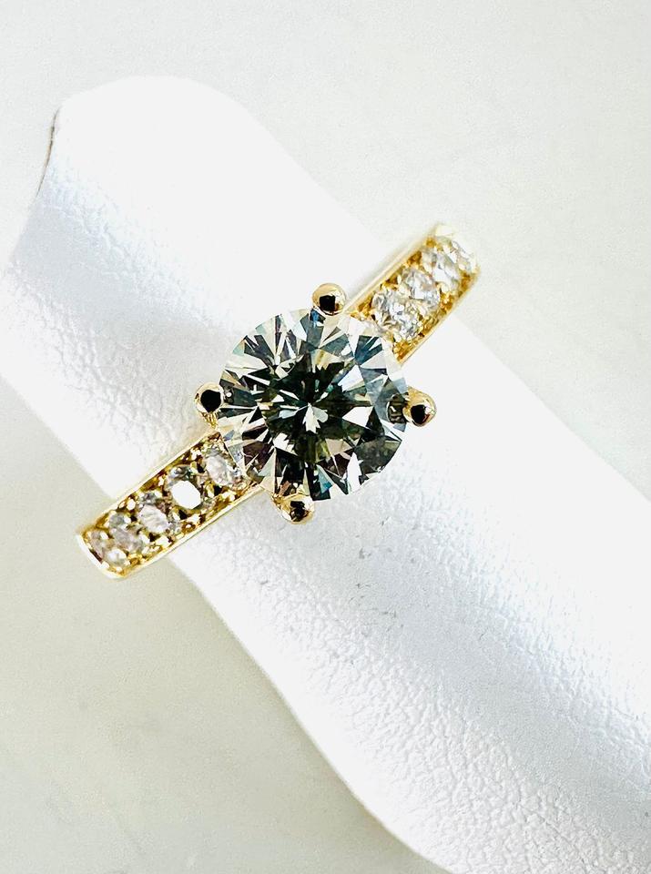 Brilliantring 750/- Gelbgold 1,44 ct mit Expertise – Bild 9