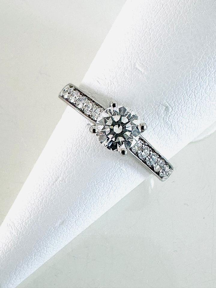 Brilliantring 750/- Weißgold 1,09 ct mit Expertise – Bild 8