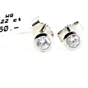 Ohrringe 585/- Weißgold mit Brillianten 0,22 ct