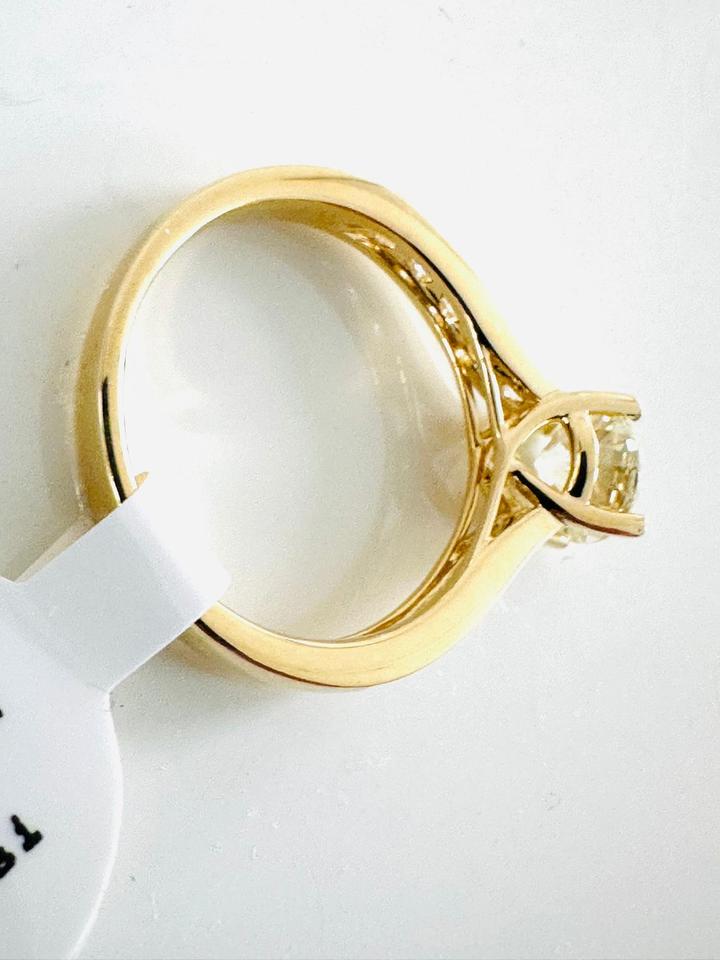 Brilliantring 750/- Gelbgold 1,44 ct mit Expertise – Bild 5