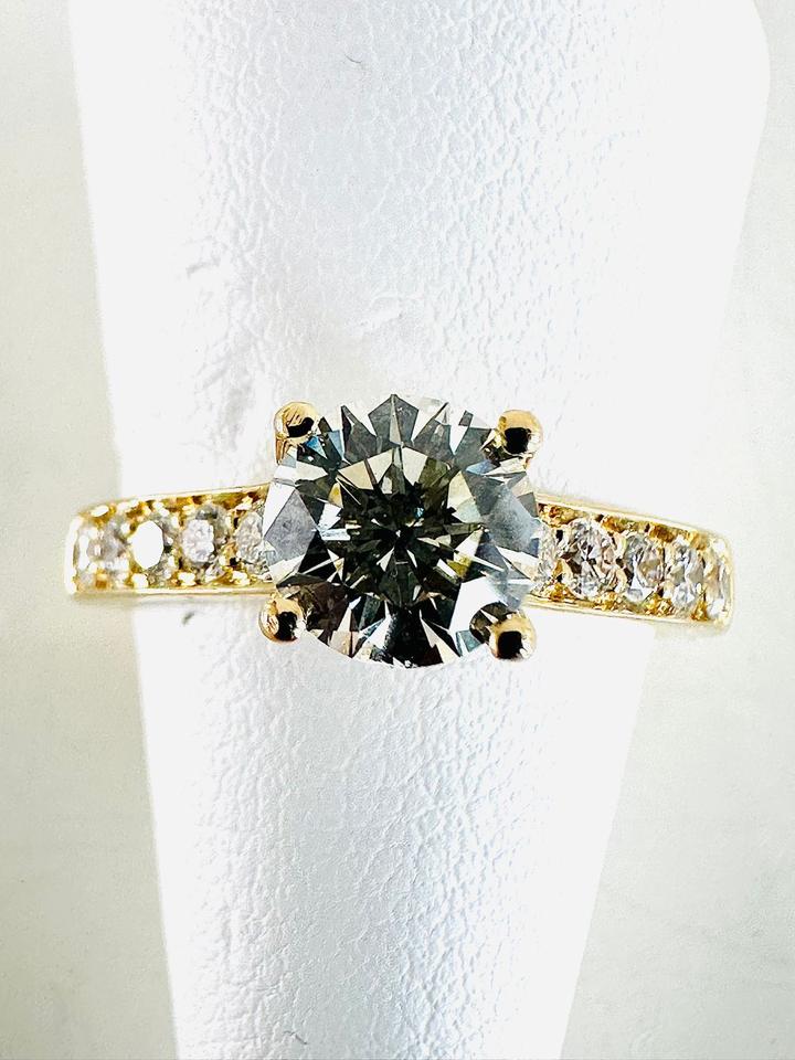 Brilliantring 750/- Gelbgold 1,44 ct mit Expertise – Bild 10