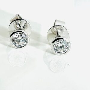 Ohrstecker 585/- Weißgold mit Brillianten 0,37 ct