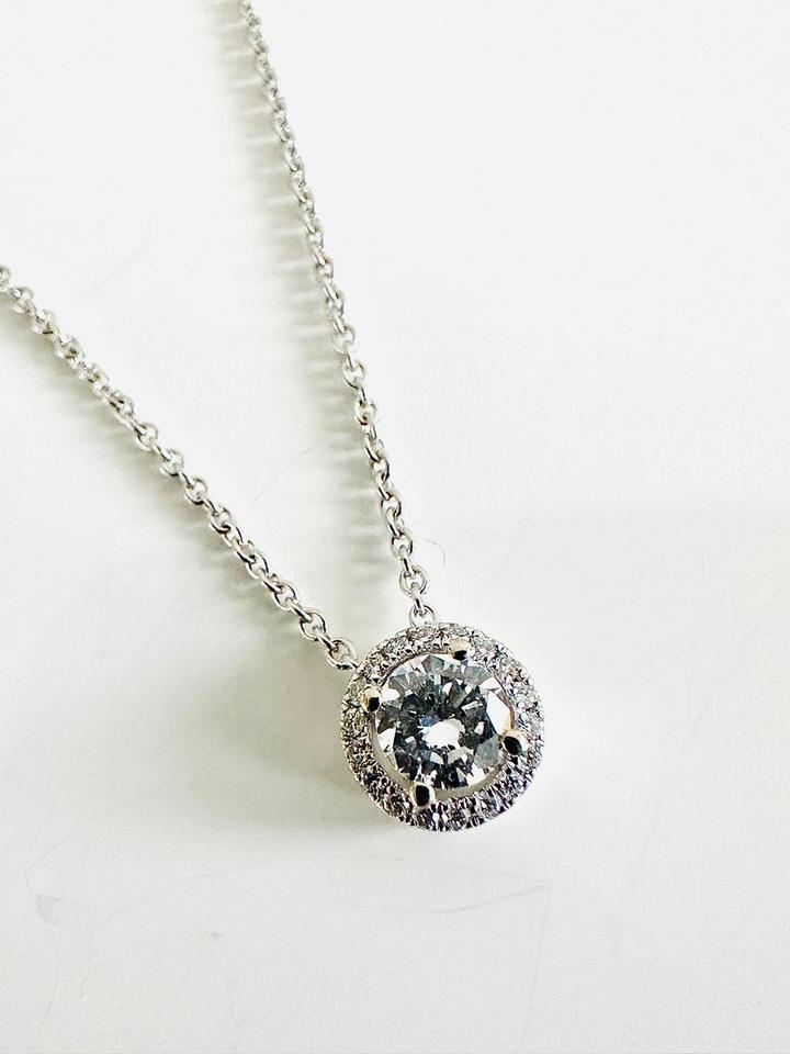 Brilliantanhänger 585/- Weißgold mit Kette 0,44ct Tw/vsi – Bild 10