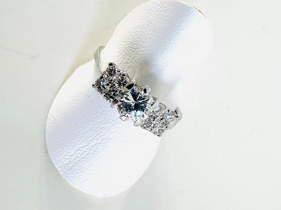 Ring 750/- Weißgold mit Brillanten 1,10 ct Tw/ Lupenrein – Bild 8