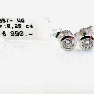 Ohrringe 585/- Weißgold mit Brillianten 0,25 ct