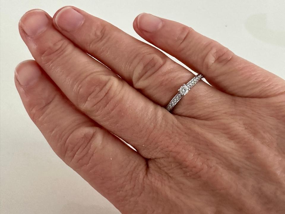 Ring 585/- Weißgold mit Brillanten 0,25 ct – Bild 4