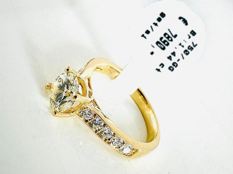 Brilliantring 750/- Gelbgold 1,44 ct mit Expertise – Bild 7