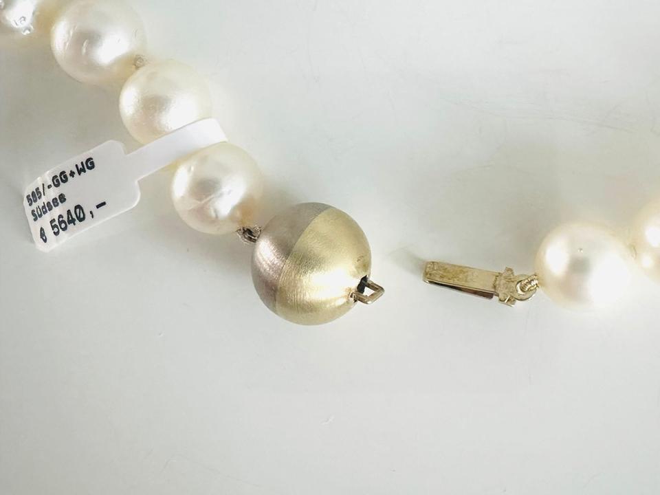 Südseeperlenkette mit 585/- Goldschloss – Bild 3