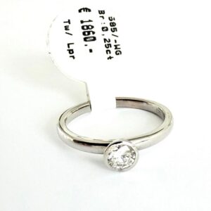 Ring 585/- Weißgold mit Brillianten 0,25 ct