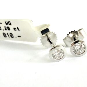 Ohrringe 585/- Weißgold mit Brillianten 0,20 ct