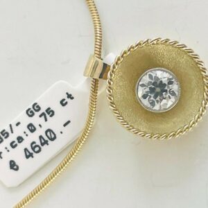 Anhänger Antik mit Brillant ca 0,75 ct 585/- Gold